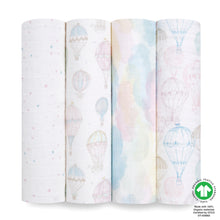 Load image into Gallery viewer, Aden and Anais set pamučnih pelena 4 komada Above the clouds
