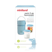 Load image into Gallery viewer, Miniland Pack 2 go višenamenske posude Azure, posude za hranu, miniland srbija