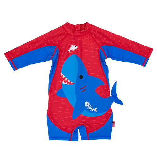 Zoocchini kupaći za bebe sa UPF50 12-24m -Ajkula plava
