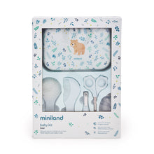 Load image into Gallery viewer, miniland, set za higijenu, makaze za bebu, turpije, higijena bebe, cesalj za bebe, kupanje bebe