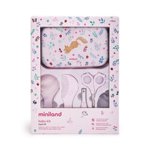 Load image into Gallery viewer, miniland, set za higijenu, setovi, cesalj za bebe, makaze za bebe, higijena beba