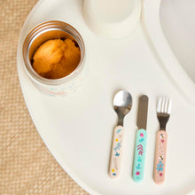 Load image into Gallery viewer, miniland, pribor za jelo, hranjenje bebe, pribor za decu, set kasika i viljuska, prvi obrok