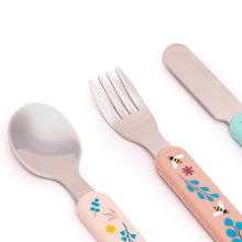 Load image into Gallery viewer, miniland, pribor za jelo, hranjenje bebe, pribor za decu, set kasika i viljuska, prvi obrok