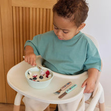Load image into Gallery viewer, miniland, pribor za jelo, hranjenje bebe, pribor za decu, set kasika i viljuska, prvi obrok