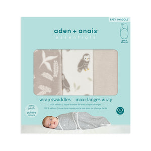 Aden and Anais pelene za umotavanje od velboa tkanine - Rockland marsh 3 komada 0-3m, pelene, povijanje, umotavanje bebe, aden and anais srbija
