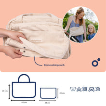 Load image into Gallery viewer, Doomoo torba za mame Corduroy Sand