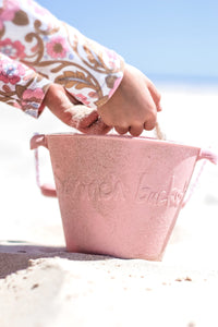 Scrunch set kantica za plažu sa modlama - Pink