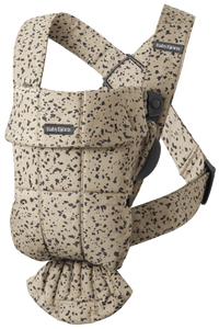 Baby bjorn Nosiljka Mini Beige/Dark gray Woven 0-12