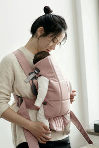 Baby bjorn Nosiljka Mini Woven Dusty Pink 0-12