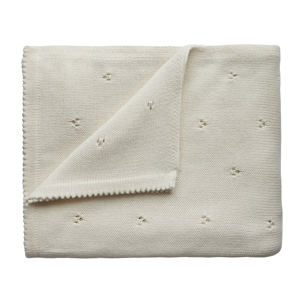 Mushie pamučni prekrivač za bebe ivory