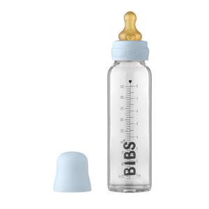 BIBS staklena flašica 225ml - Baby Blue
