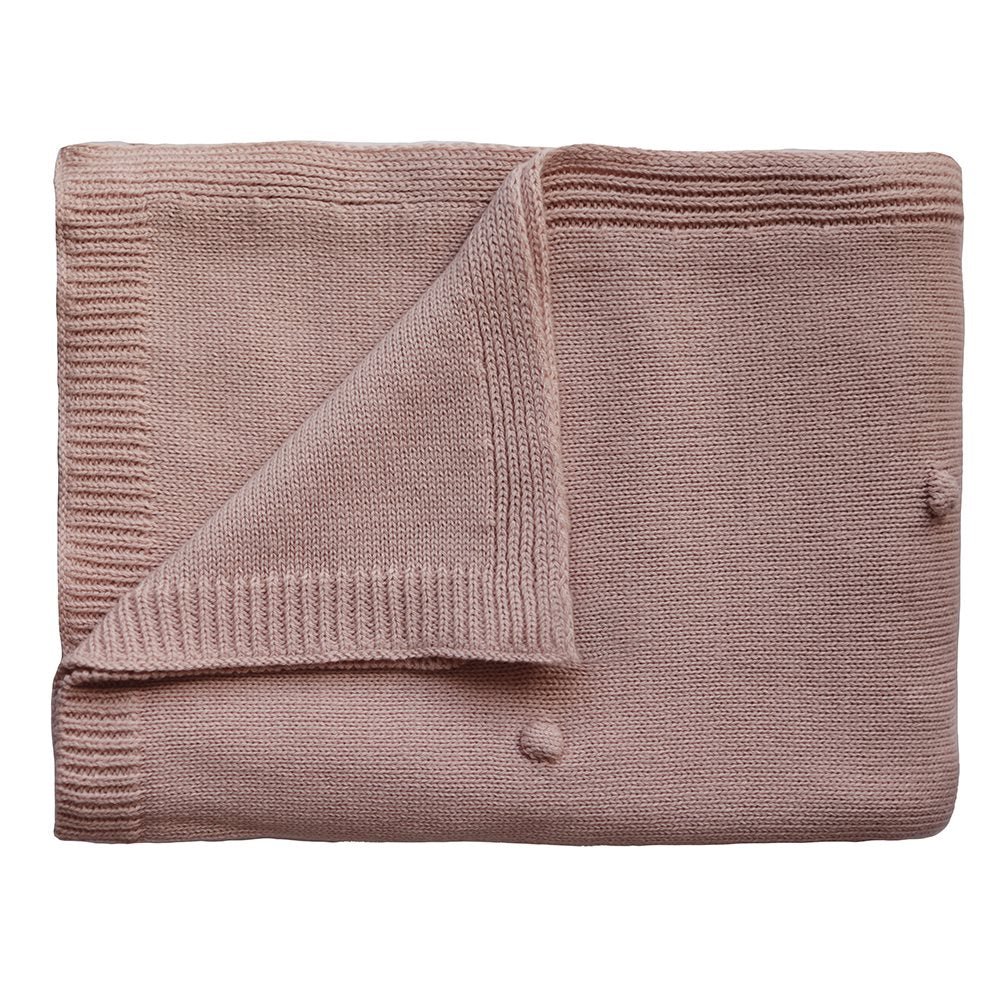 Mushie pamučni prekrivač za bebe blush