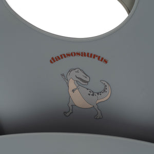 Konges Slojd set od 2 silikonske portikle - Dinosaurus