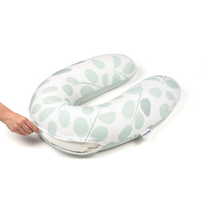 Doomoo Buddy jastuk za trudnice - Leaves aqua green, jastuk za trudnice, , jastuk za dojenje, prvakupovina za bebe, oprema za mame i bebe, jastuci za bebe, doomoo, doomoo srbija