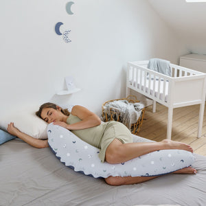 Doomoo Buddy jastuk za trudnice - Blue grey moon, jastuk za trudnice, , jastuk za dojenje, prvakupovina za bebe, oprema za mame i bebe, jastuci za bebe, doomoo, doomoo srbija