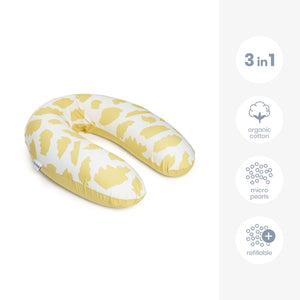 Doomoo Buddy jastuk za trudnice - Brushes yellow, jastuk za trudnice, , jastuk za dojenje, prvakupovina za bebe, oprema za mame i bebe, jastuci za bebe, doomoo, doomoo srbija