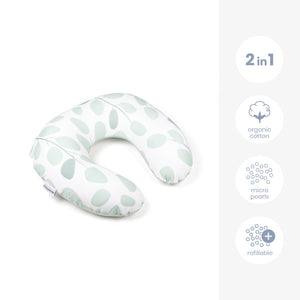 Doomoo Softy jastuk za trudnice - Leaves aqua green