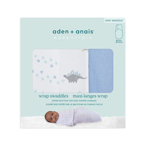 Aden and Anais pelene za umotavanje Dino-Rama 3 komada - 0-3m, vreće za spavanje, povijanje beba, umotavanje beba, pelene za umotavanje, dzak za spavanje, aden anais srbija