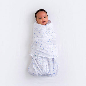 HALO SleepSack vreća za spavanje Midnight Moons/Blue - 0-3m, povijanje beba, pelene za umotavanje, umotavanje beba, vreće za spavanje, halosleep srbija